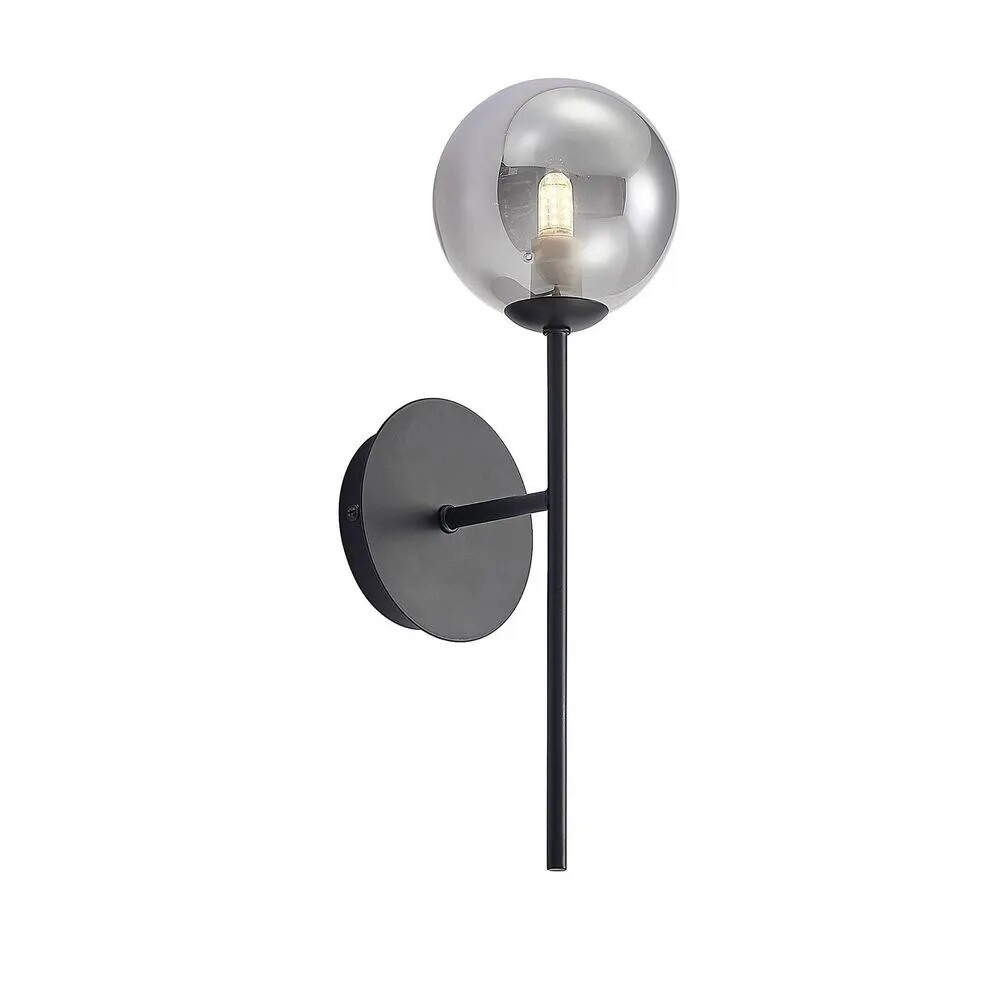 Lucande – Wynina 1 Vägglampa Black/Smoke Lucande