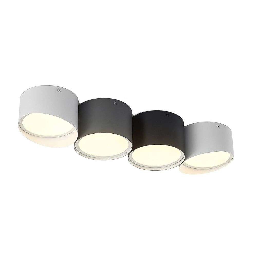 Lindby Kianush Loftlampe Black/White/Grey