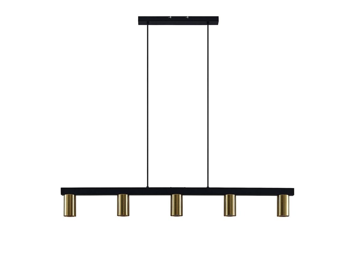 Lindby – Baliko 5 Pendel Black/Brass Lindby