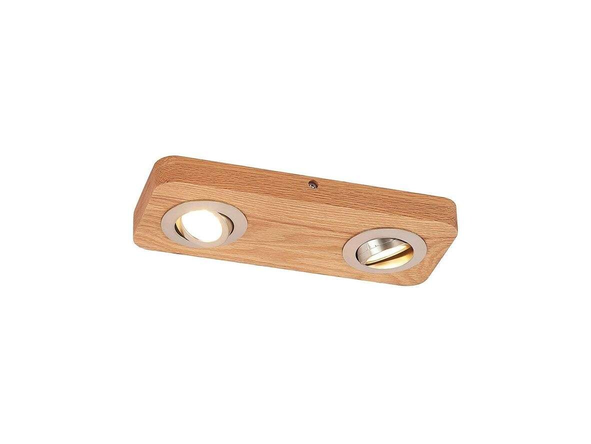 Lindby – Mikari 2 LED PlafondWood