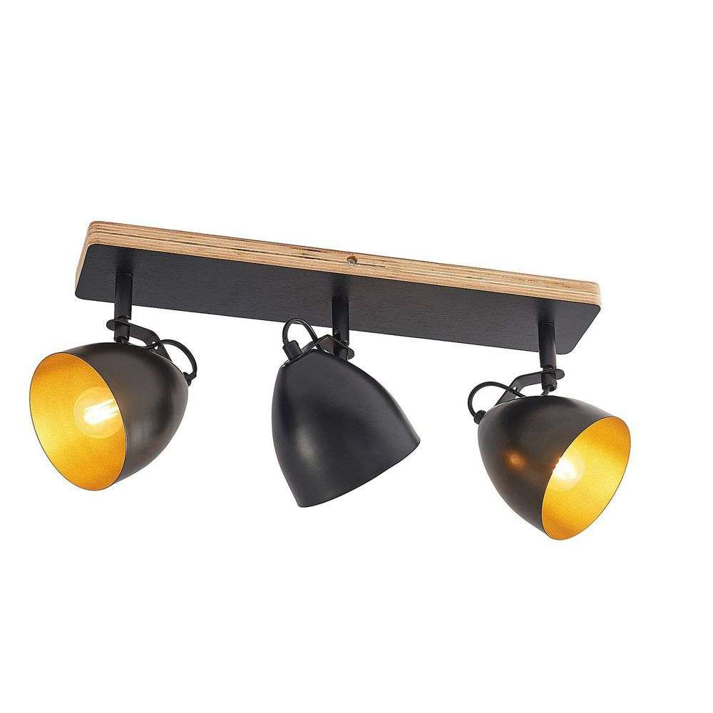 Lindby Colton 3 Loftlampe Black/Gold