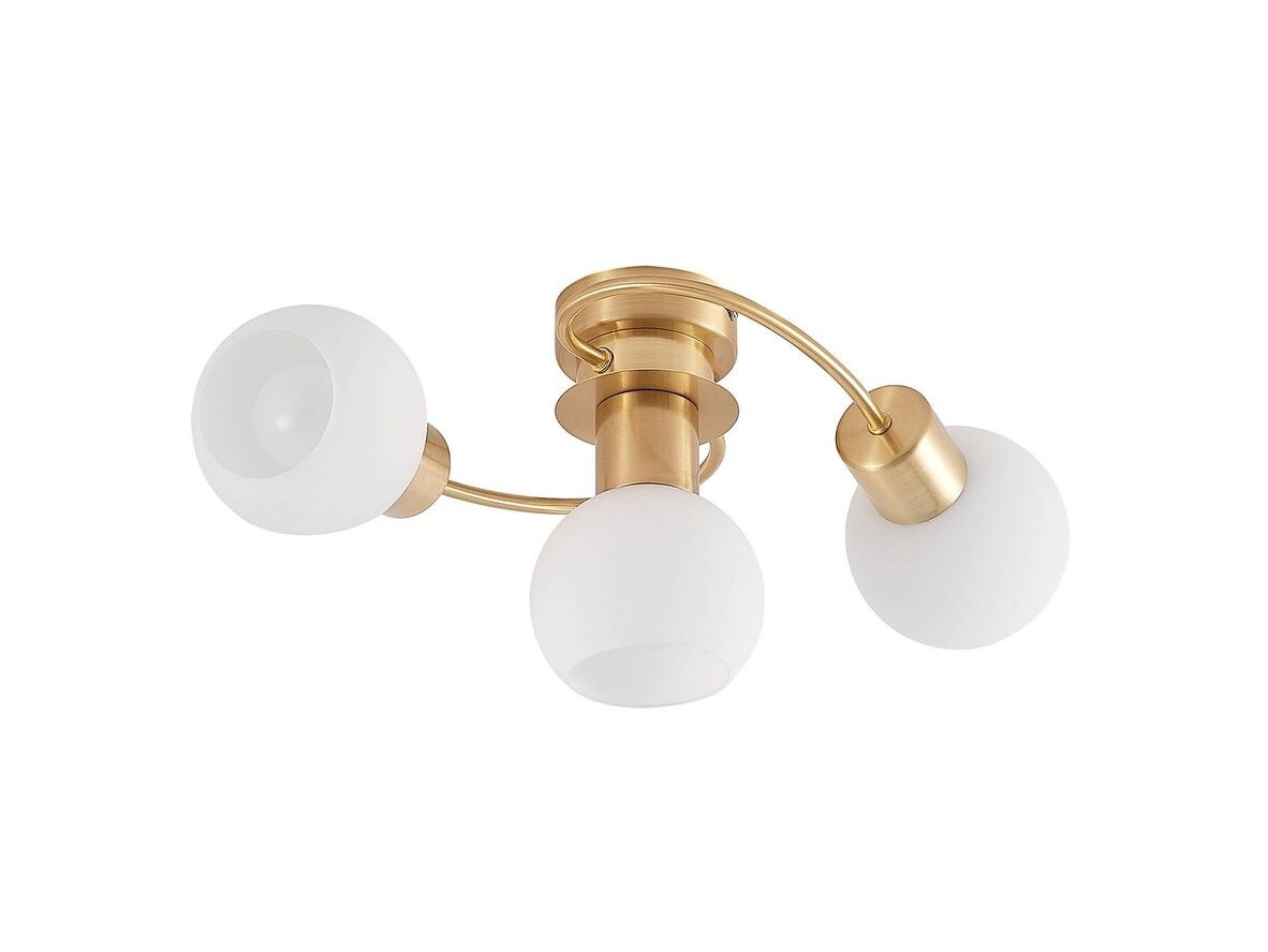 Lindby – Ciala 3 Plafond Brass/Opal