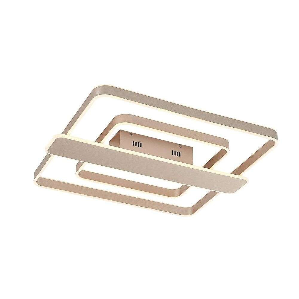 Lucande – Linetti Square 70 Plafond Nickel