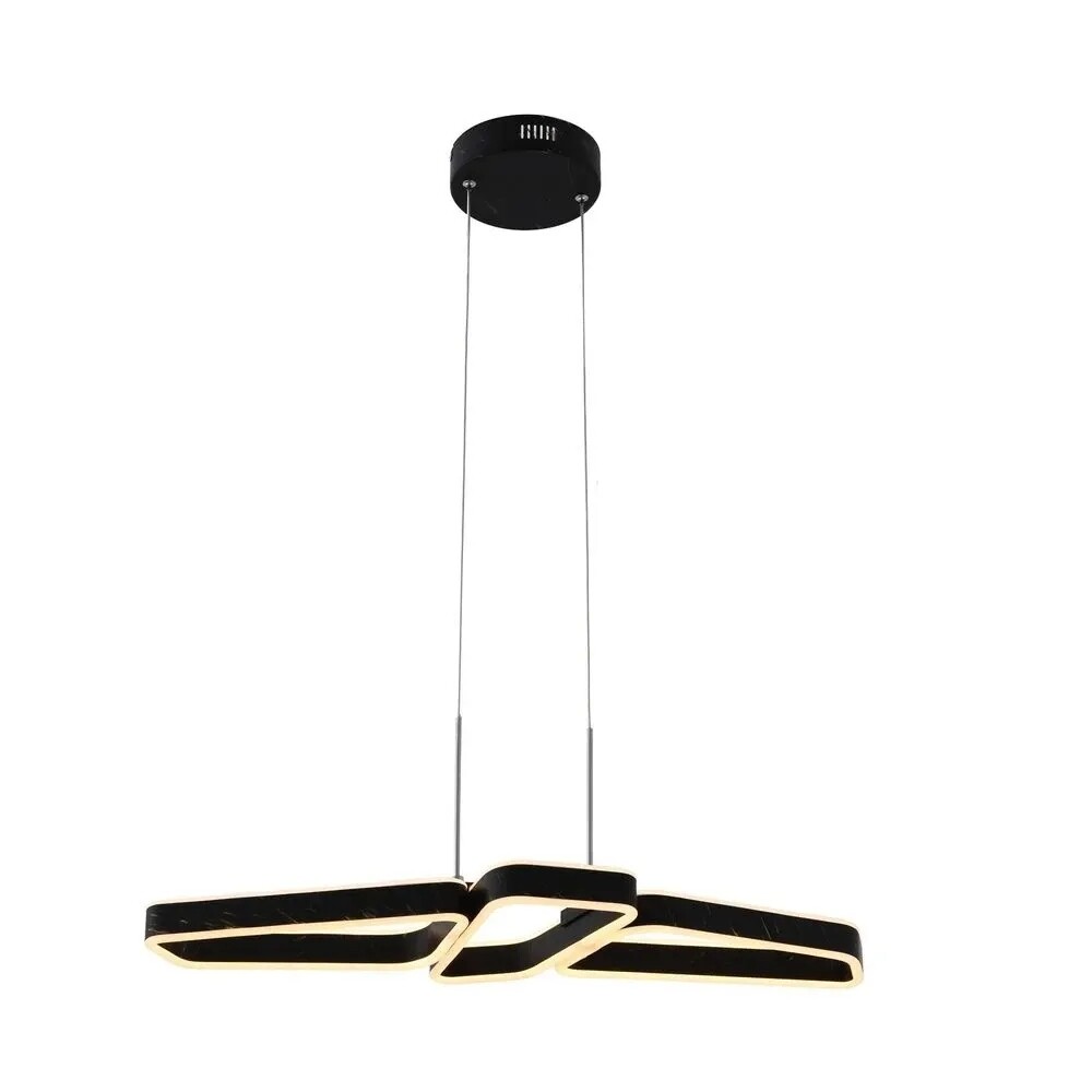 Lucande – Quinn 3 Taklampa Black/Gold