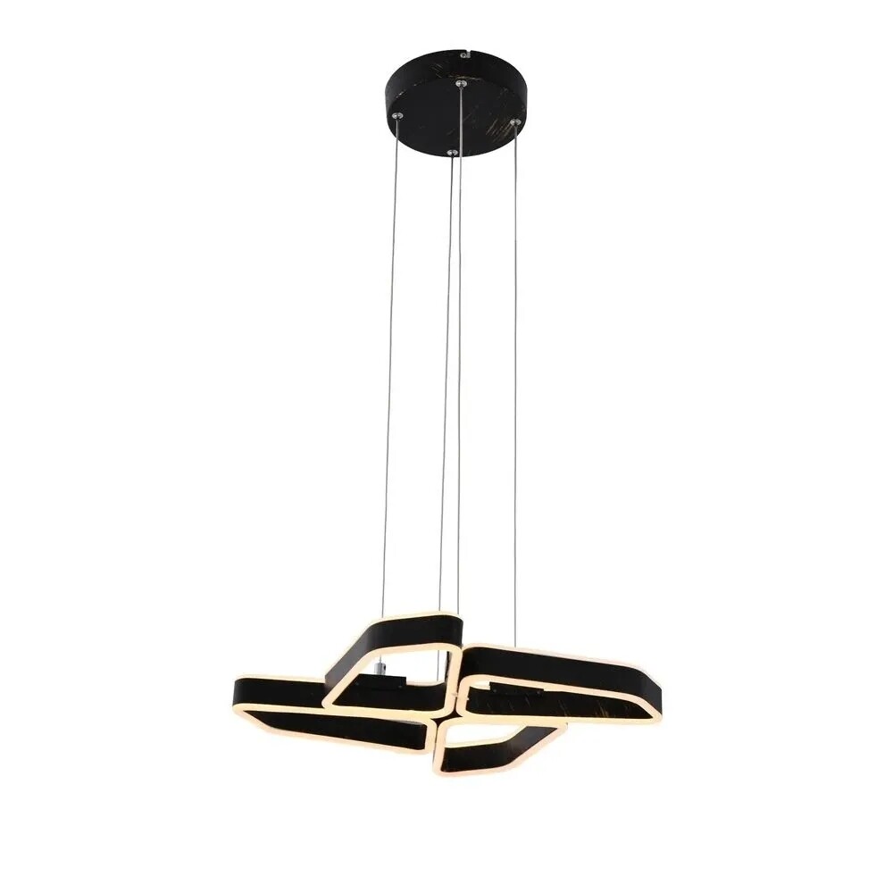 Lucande – Quinn 4 Taklampa Black/Gold