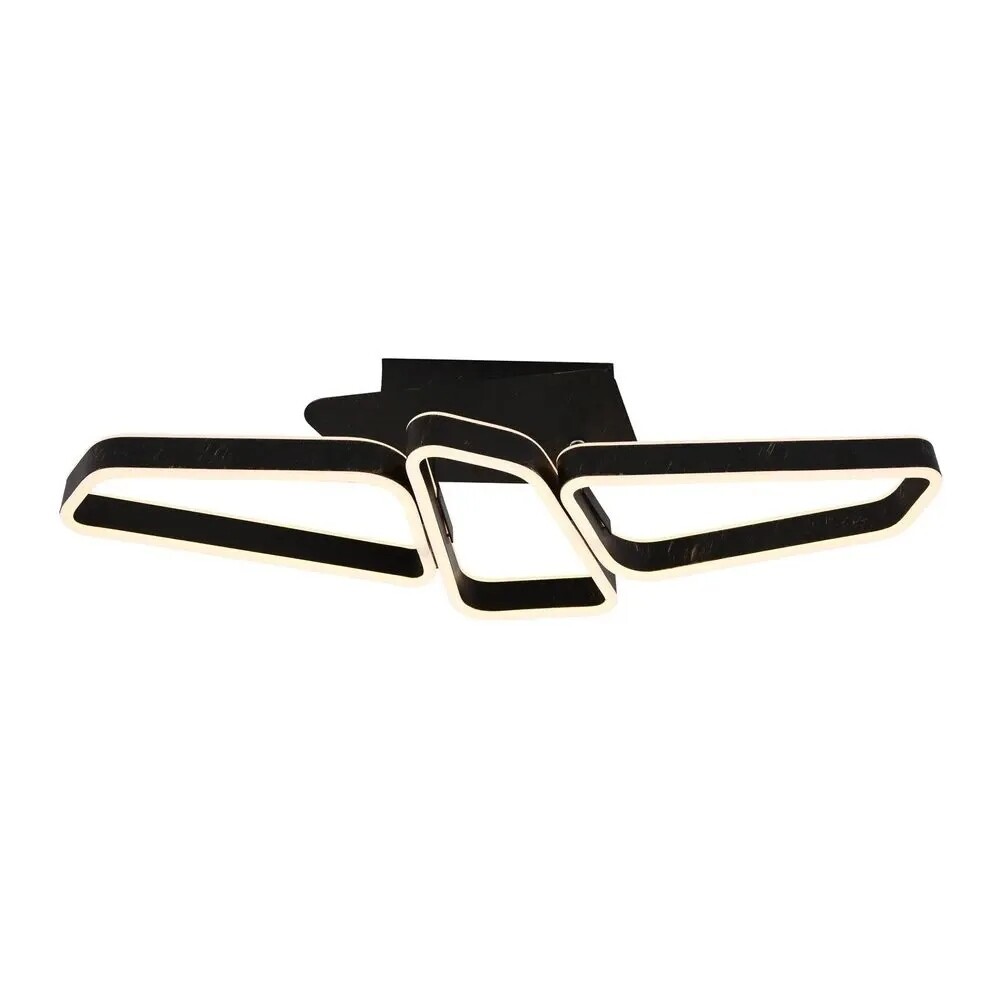 Lucande – Quinn 3 Plafond Black/Gold