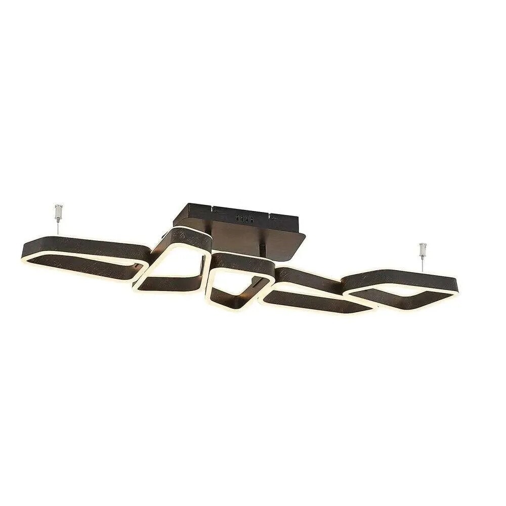 Lucande – Quinn 5 Loftlampe Black/Gold