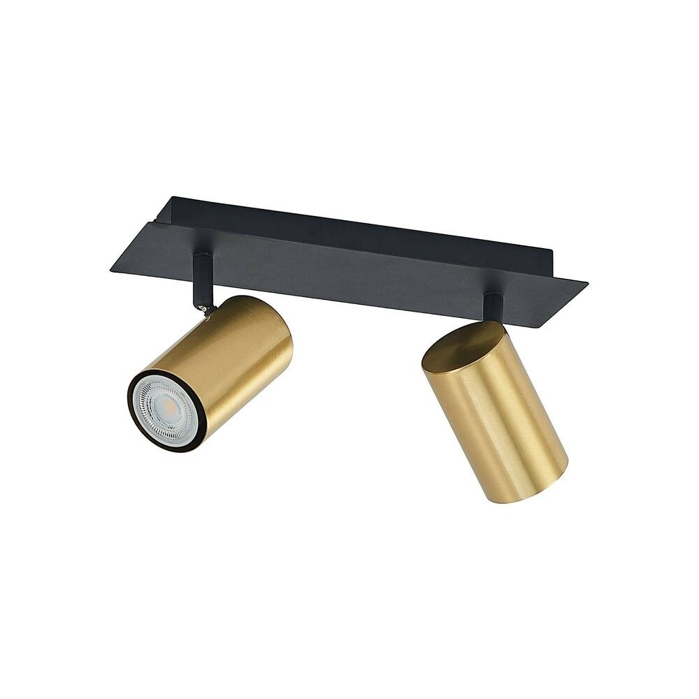 Lindby – Raisan 2 Loftlampe Black/Brass