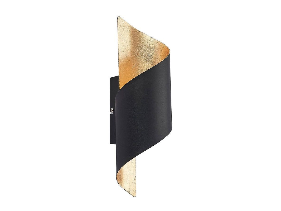 Lindby – Chenotara Væglampe Black/Gold Lindby