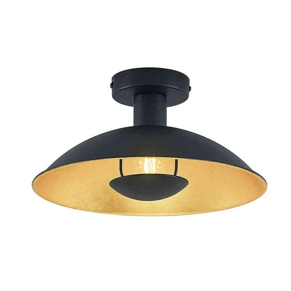 Lindby – Narisara Plafond Ø30 Black/Gold