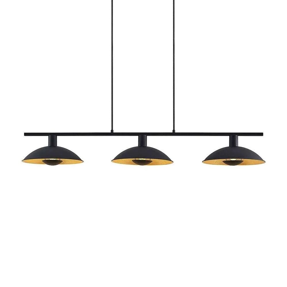 Lindby – Narisara Long Taklampa Black/Gold