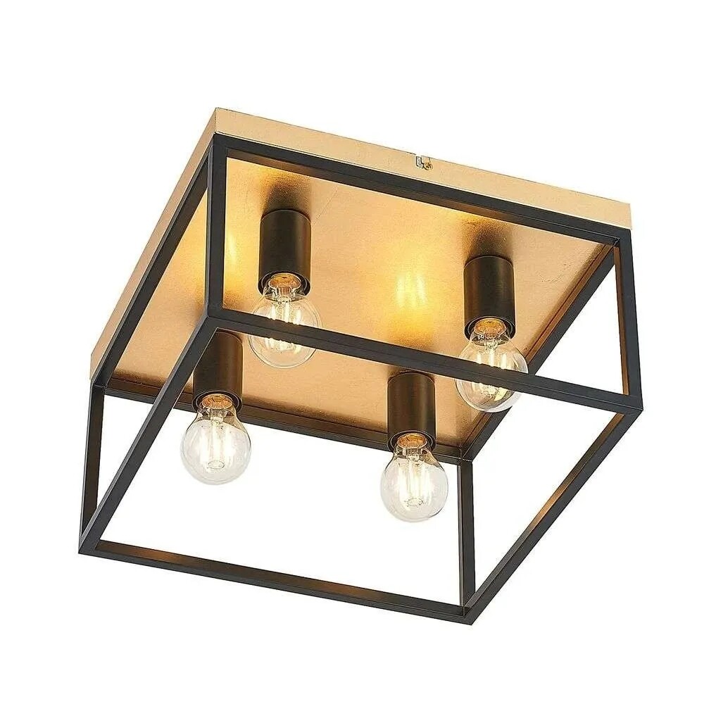 Lindby – Miravi 4 Plafond Gold/Black