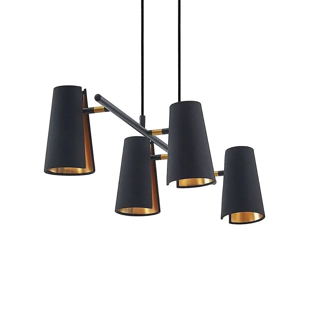 Lindby – Zylindro Taklampa Black/Gold