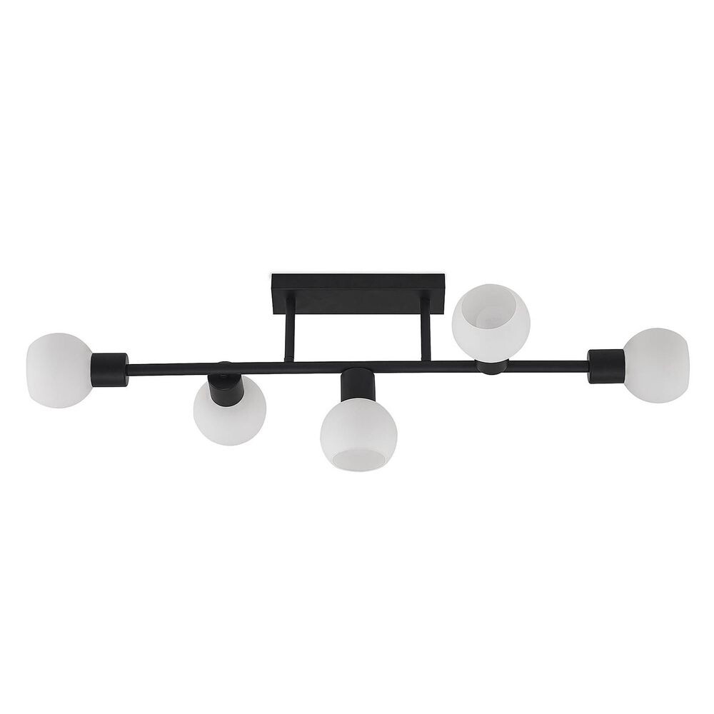 Lindby – Biscala 5 Plafond Black/Opal