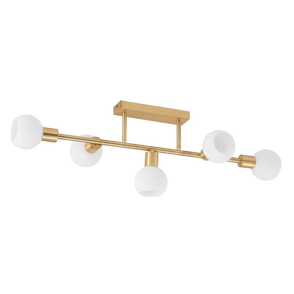 Lindby – Biscala 5 Loftlampe Brass/Opal Lindby