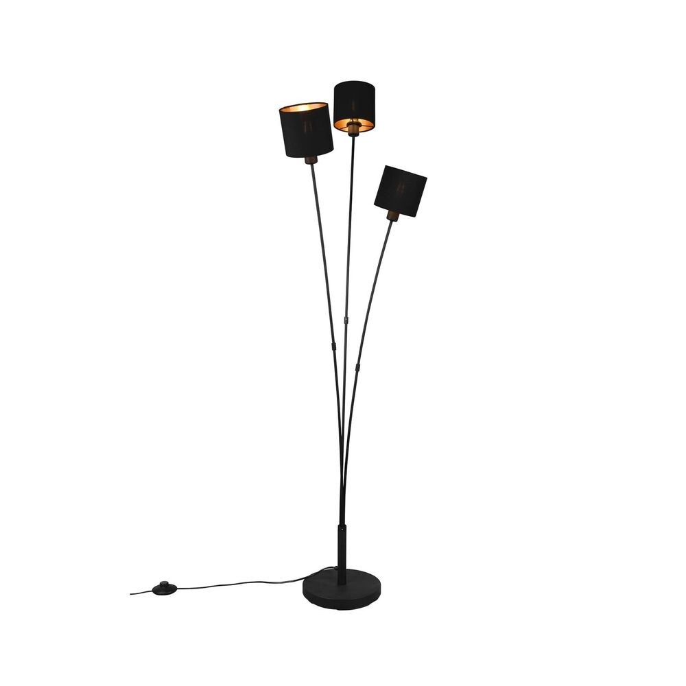 Lindby – Kyden 3 Golvlampa Black/Gold Lindby