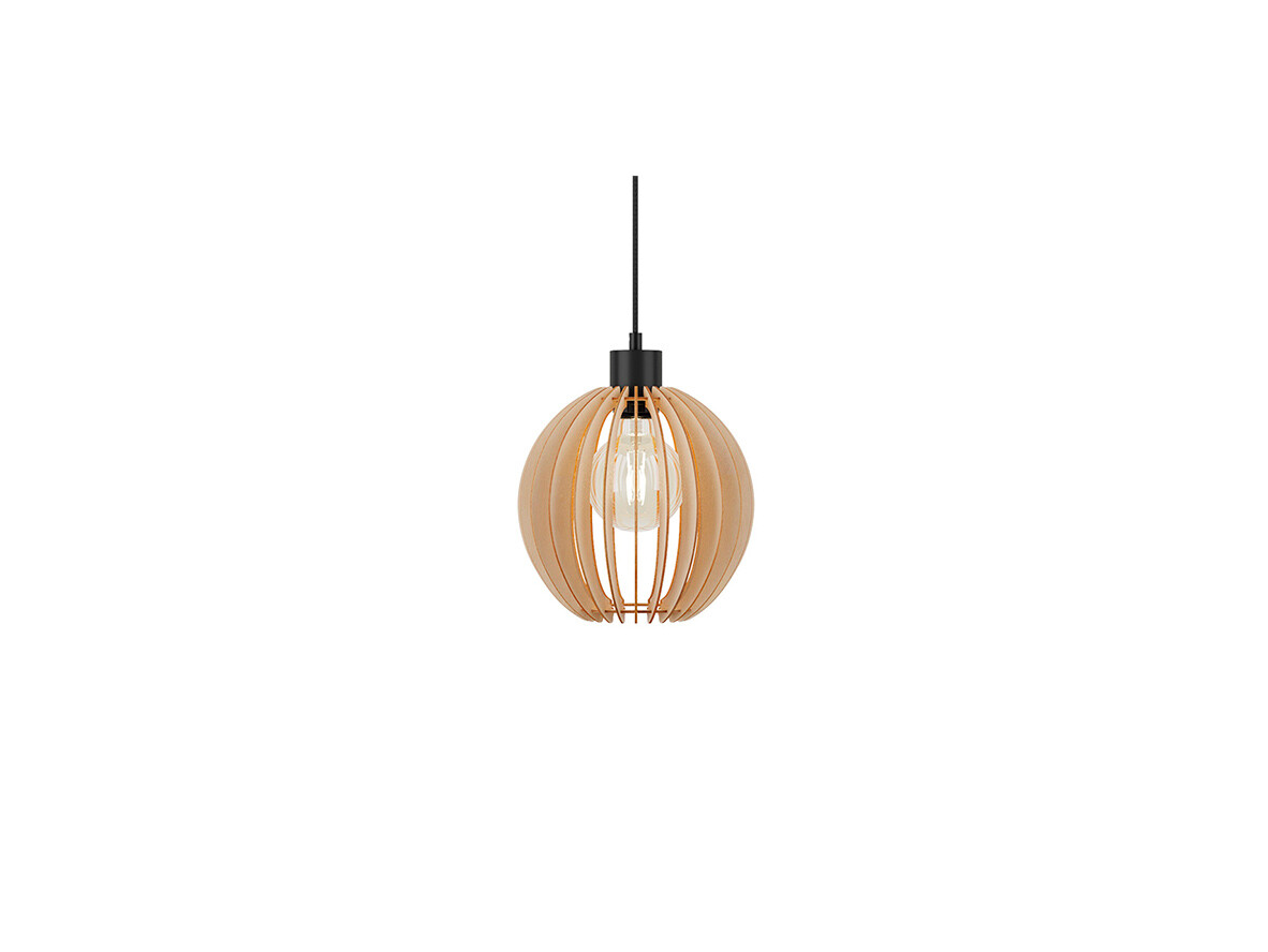 Envostar – Clay Taklampa Ø23 Black/Wood