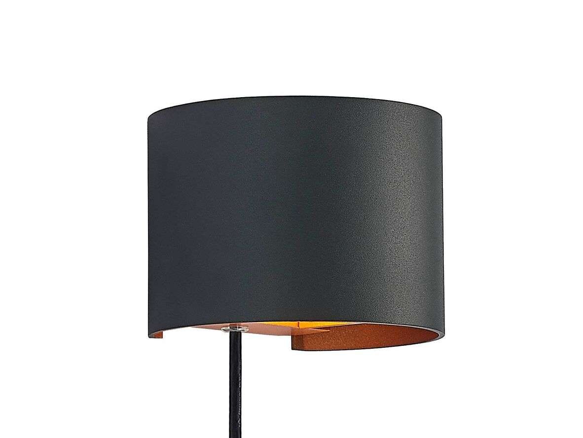 Arcchio – Zuzana Round Vägglampa Black Arcchio