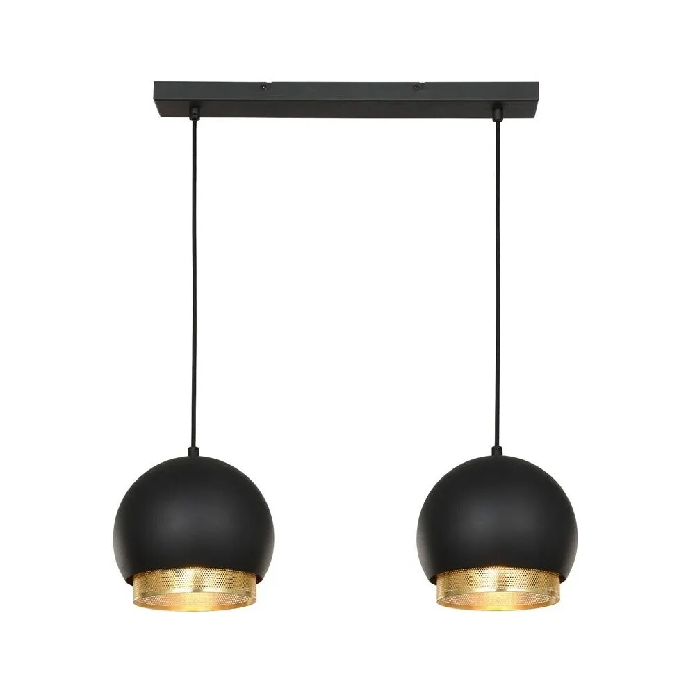 Lucande – Sivaniel 2 Taklampa Black/Gold Lucande