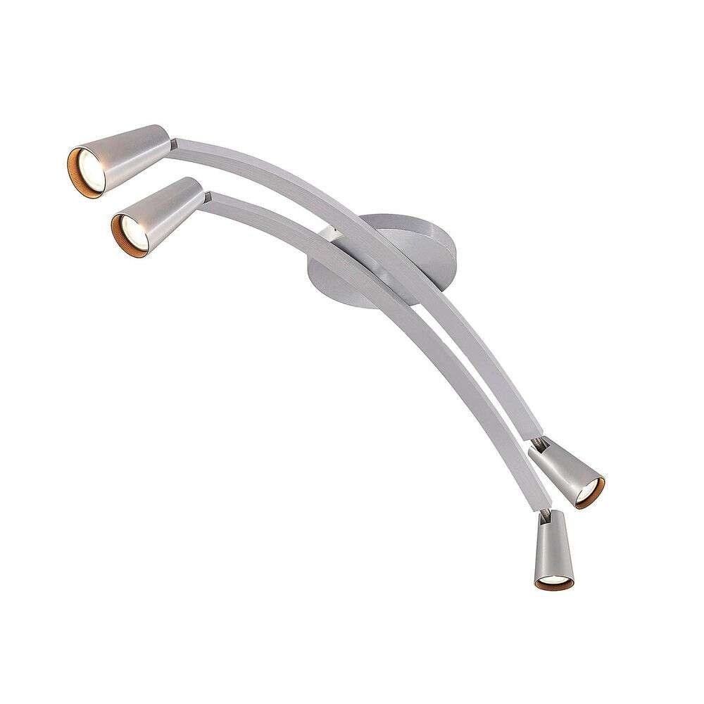 Lucande – Velanoris 4 Loftlampe Alu