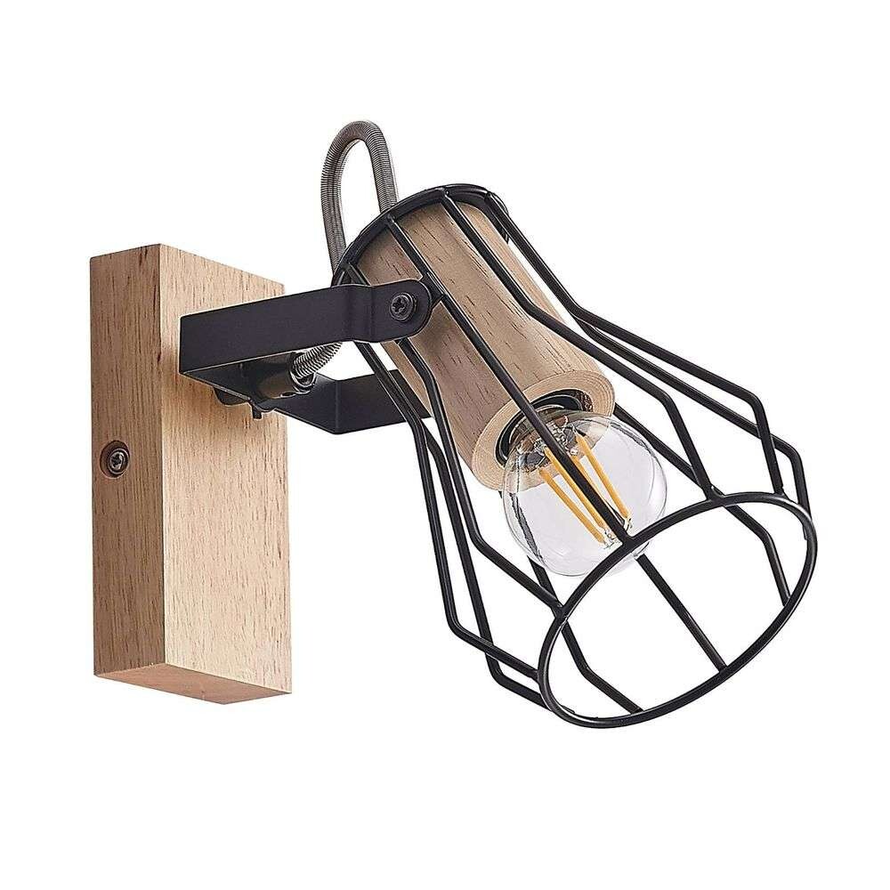 Lindby – Courtney Vägglampa Black/Wood