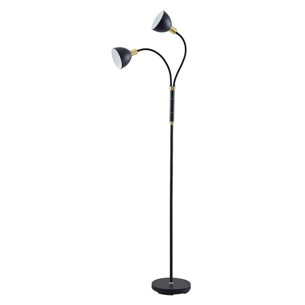 Lindby – Genora 2 Gulvlampe Black