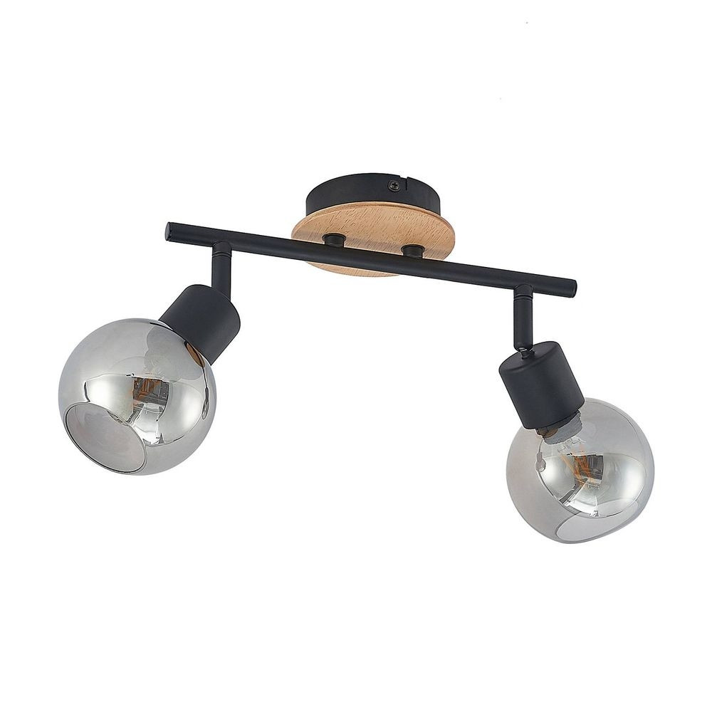 Lindby – Eridia 2 Loftlampe Black/Wood