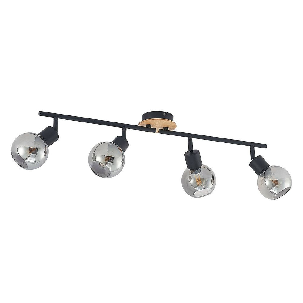 Lindby – Eridia 4 Loftlampe Black/Wood