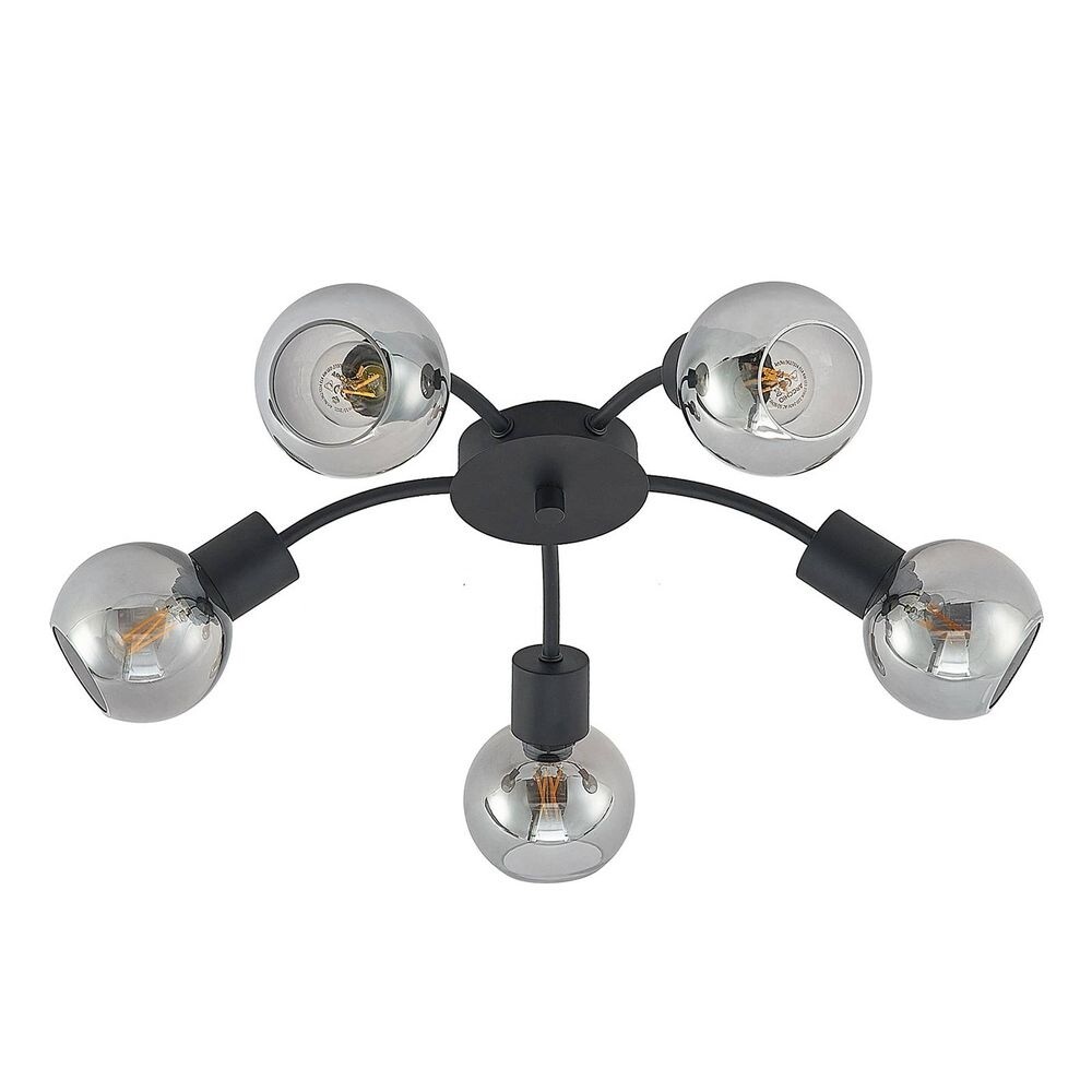 Lindby – Eridia 5 Round Loftlampe Black