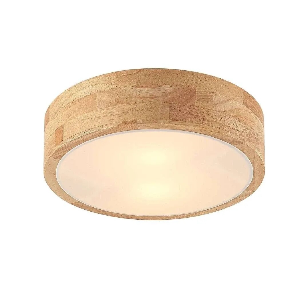 Lindby Tanju Loftlampe Ø30 Wood/White