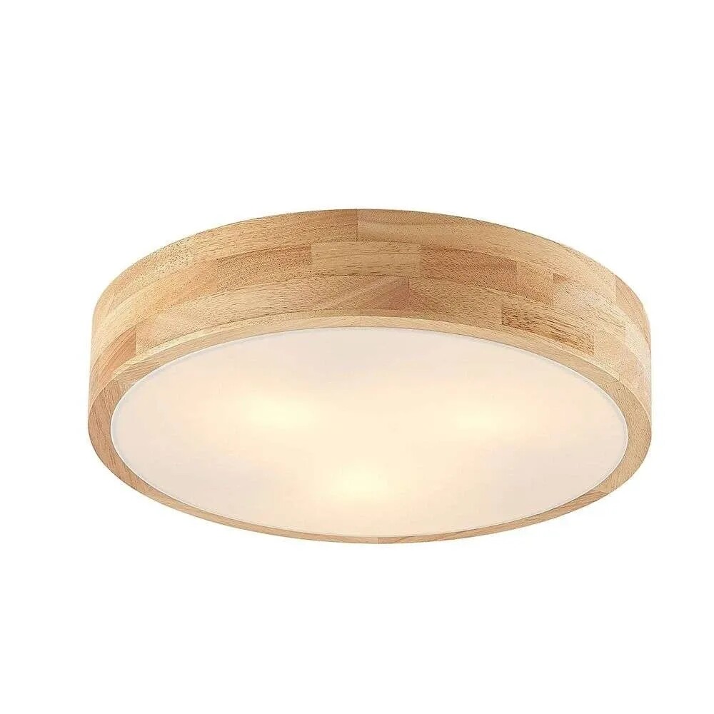 Lindby Tanju Loftlampe Ø40 Wood/White