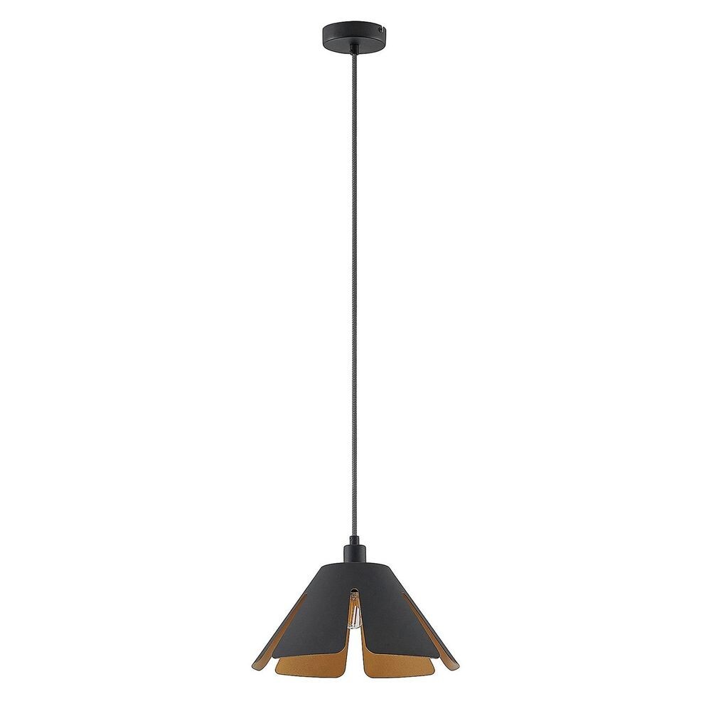 Lucande – Jemmily Taklampa Ø30 Black/Gold