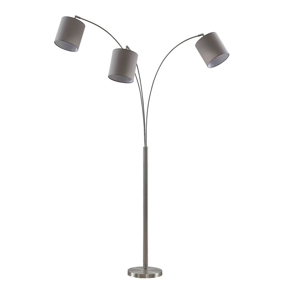 Lindby – Nanika Golvlampa Nickel/Taupe