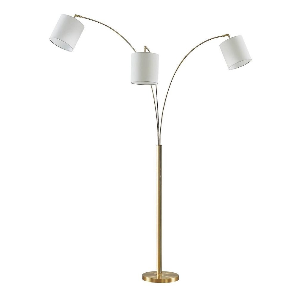 Lindby – Nanika Gulvlampe Brass/White