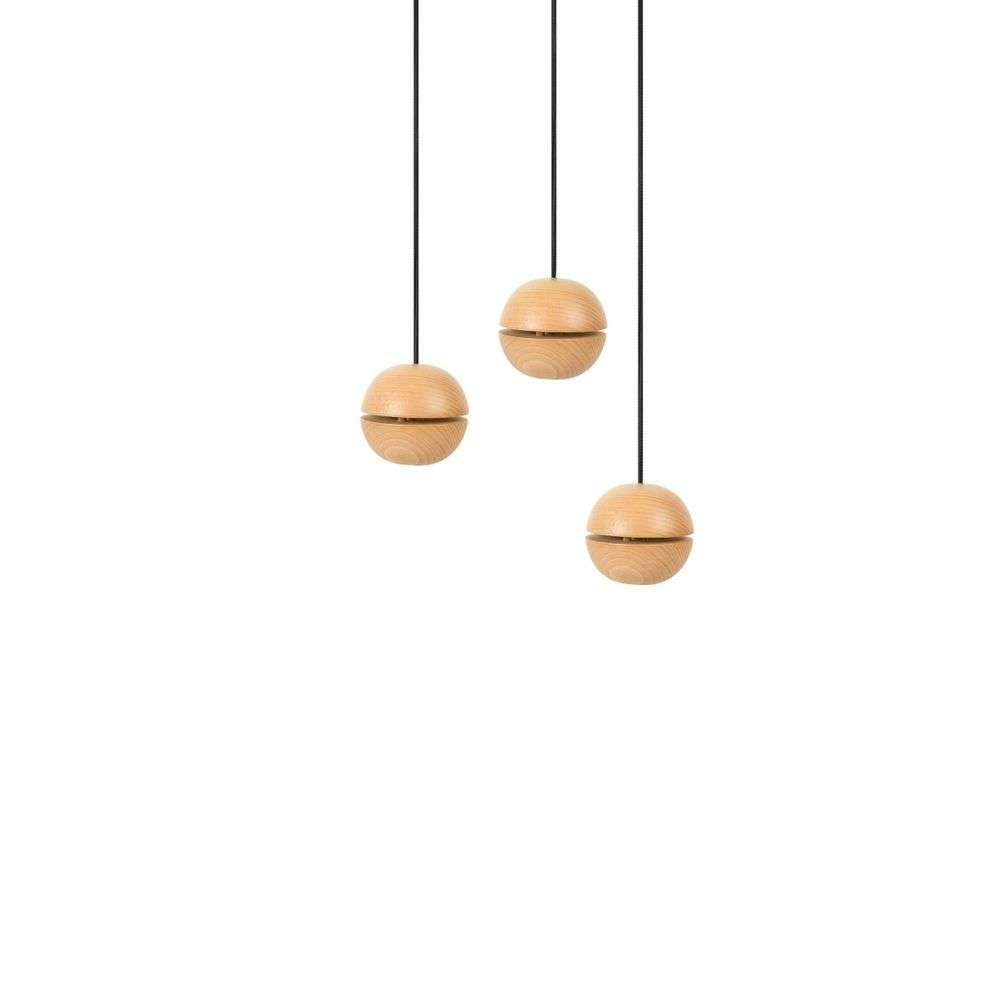 Envolight Wooden Balls Cluster Pendel Wood/Black