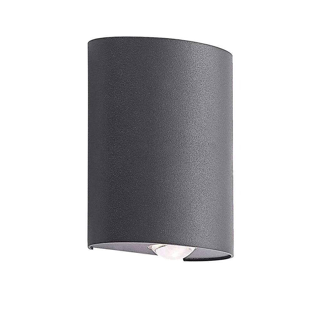 Lindby – Gatlin 2 Utomhus Vägglampa Dark grey