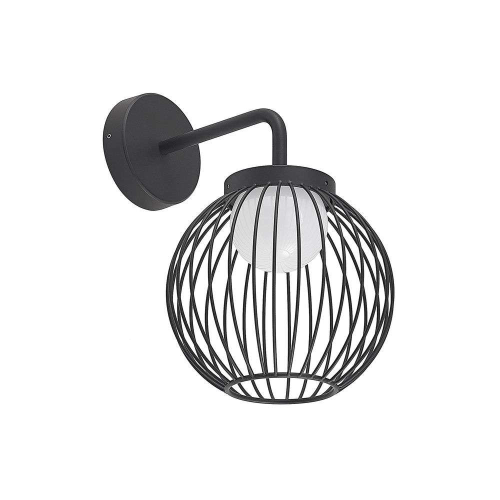 Zdjęcia - Żyrandol / lampa Lucande  Kartivan IP65 LED Ścienna Lampa Ogrodowa Black Aluminium 