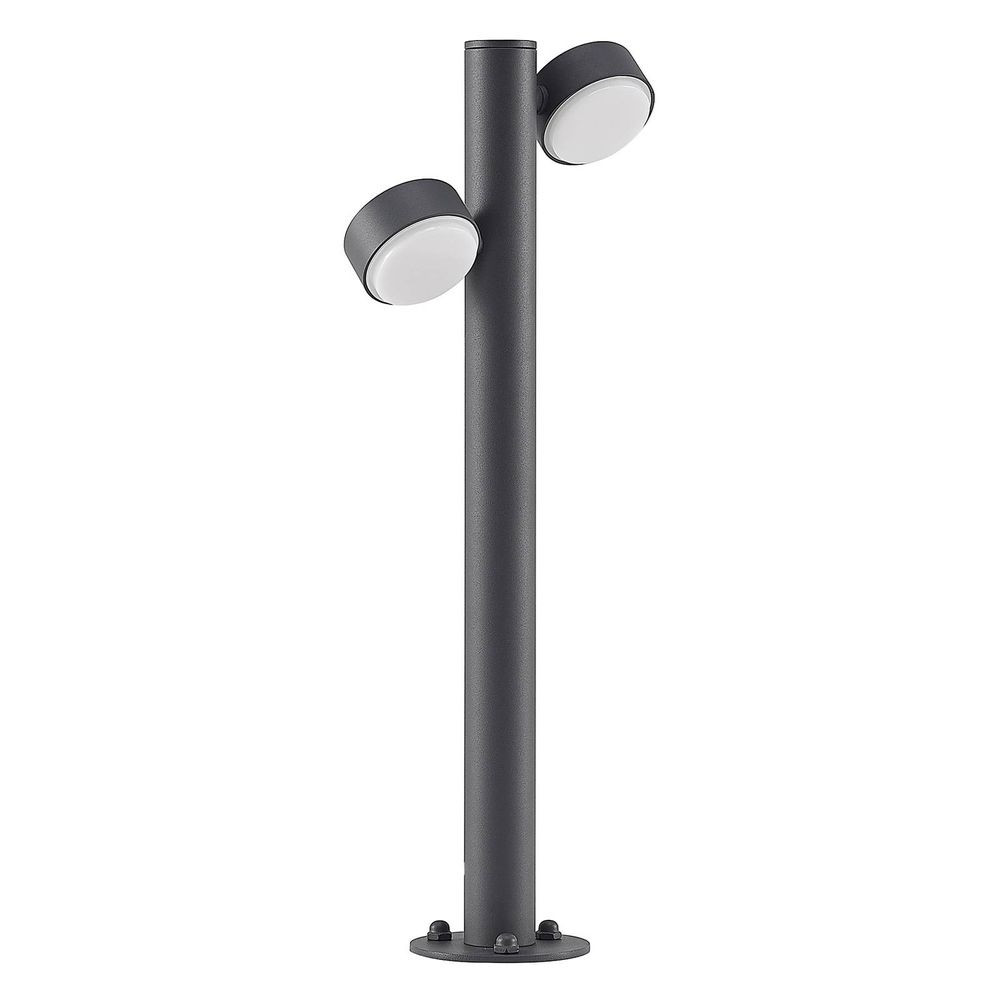 Lucande – Kynlee 2 LED Havelampe H50 Dark Grey