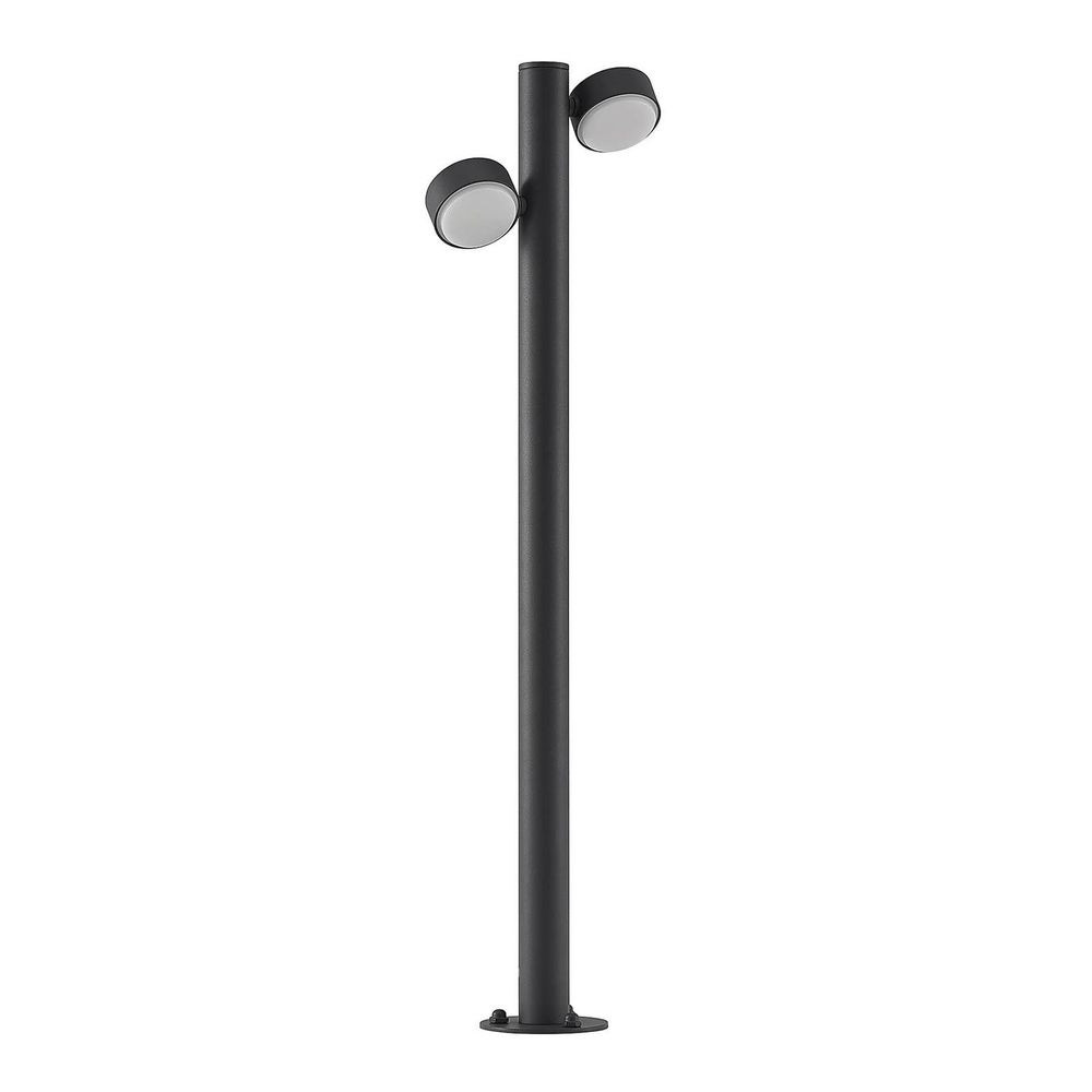 Lucande – Kynlee 2 LED Havelampe H75 Dark Grey