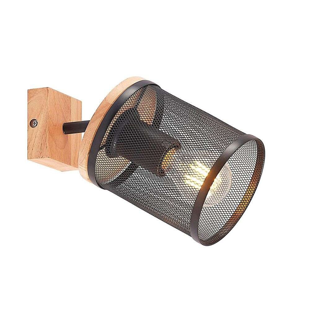 Lindby – Kiriya Vägglampa Black/Wood