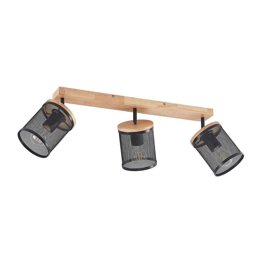 Lindby – Kiriya 3 Plafond Black/Wood