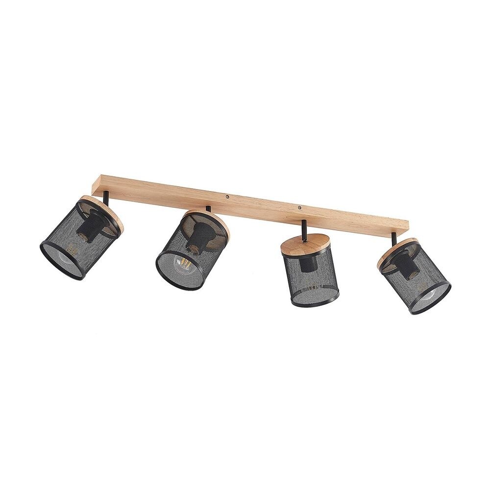 Lindby – Kiriya 4 Plafond Black/Wood