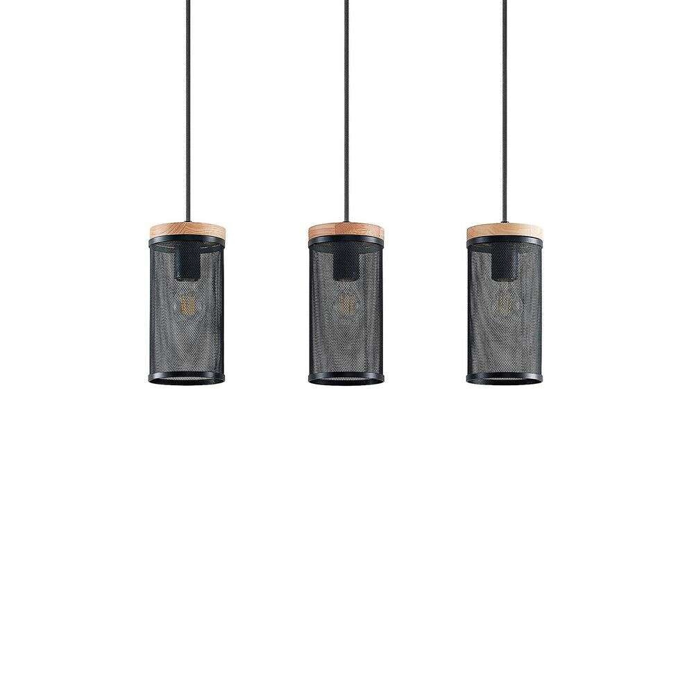 Lindby – Kiriya 3 Taklampa Black/Wood