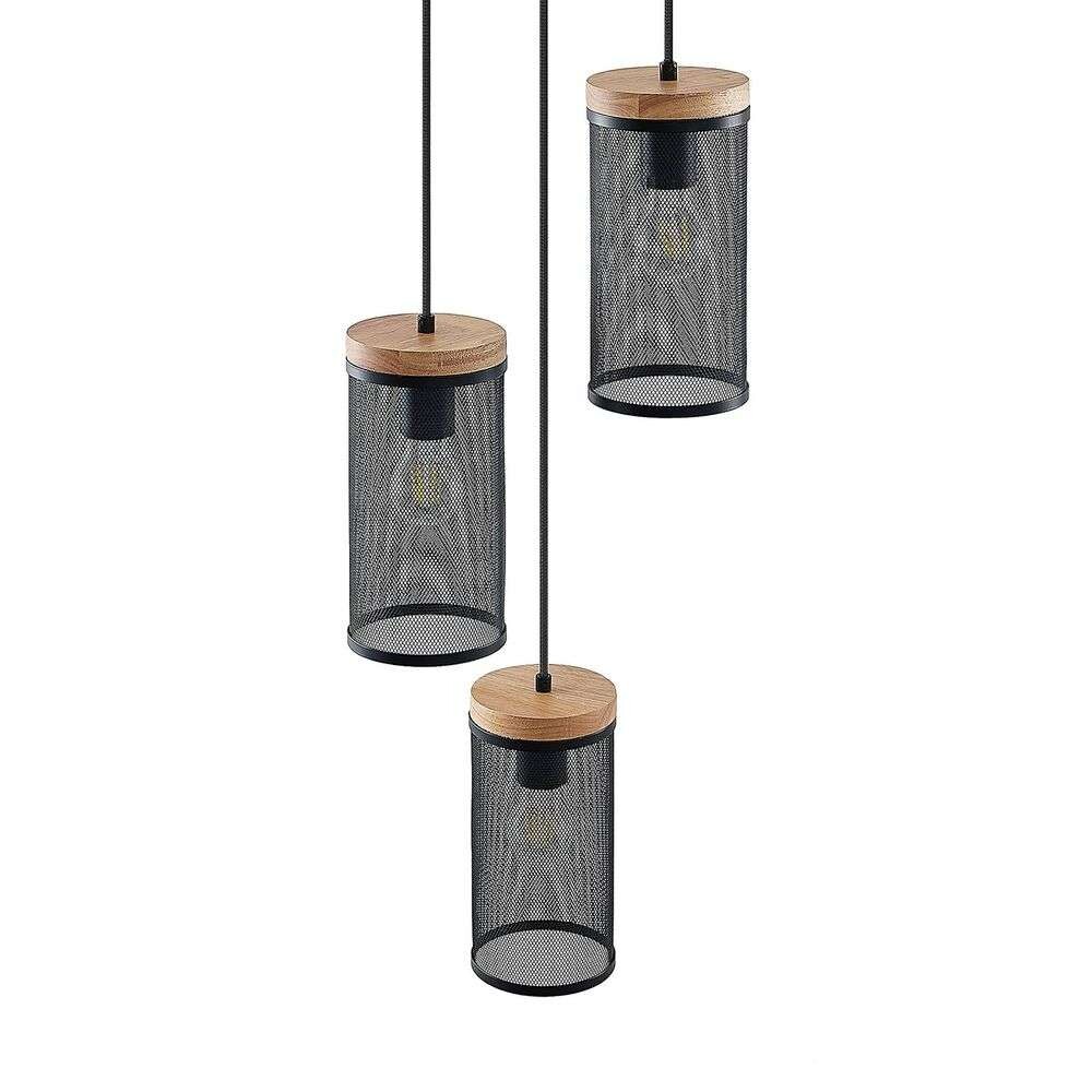 Lindby – Kiriya Cluster Taklampa Black/Wood Lindby