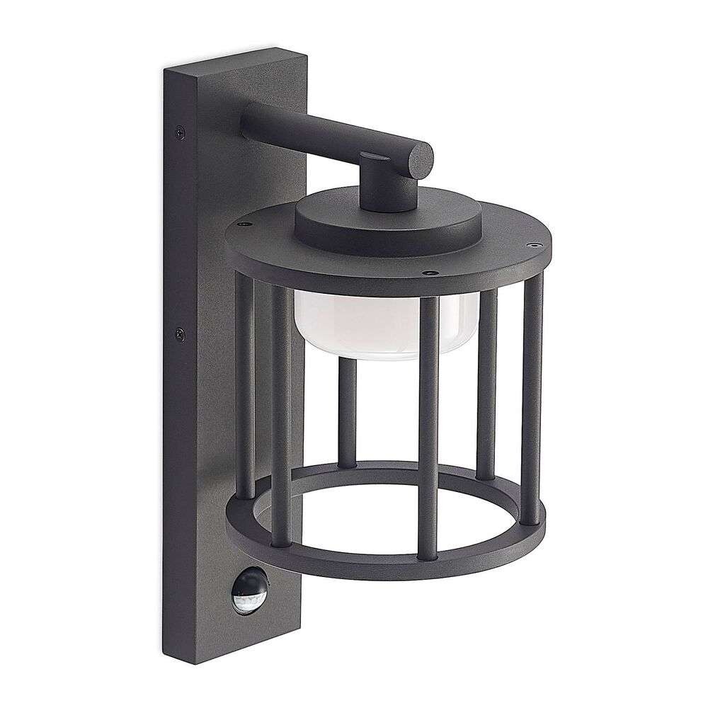 Lucande – Berenike Utomhus Vägglampa w/Sensor Dark Grey