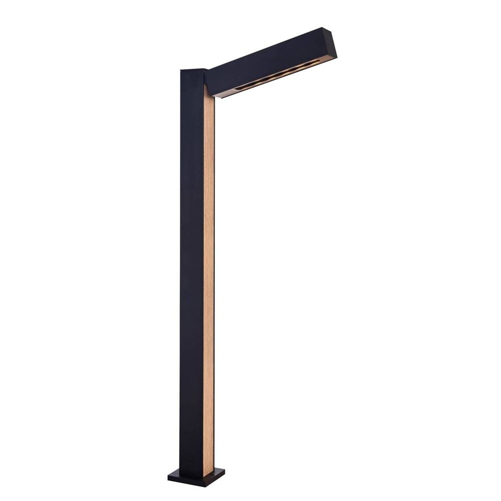 Lucande - Taskalin Garten Leuchte H70 Black/Wood