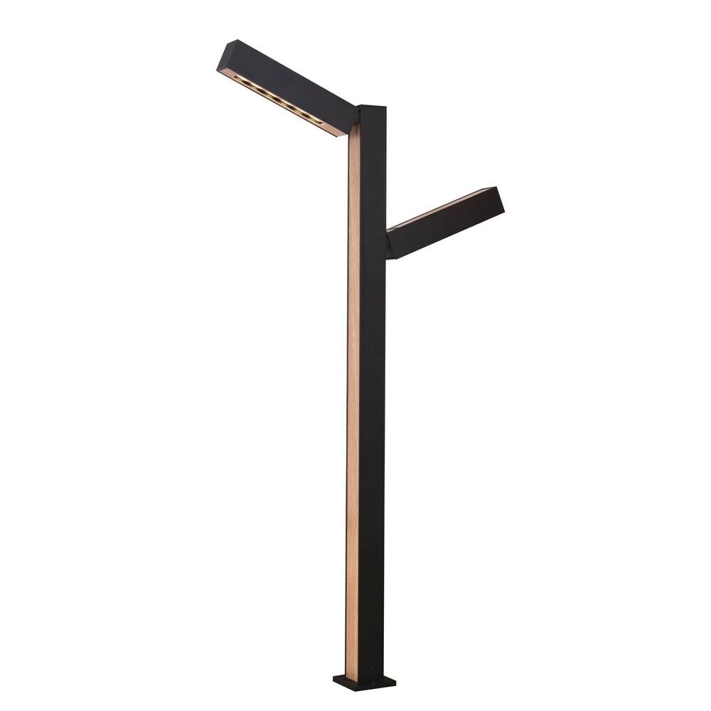 Lucande – Taskalin 2 Trädgårdslampa H90 Black/Wood