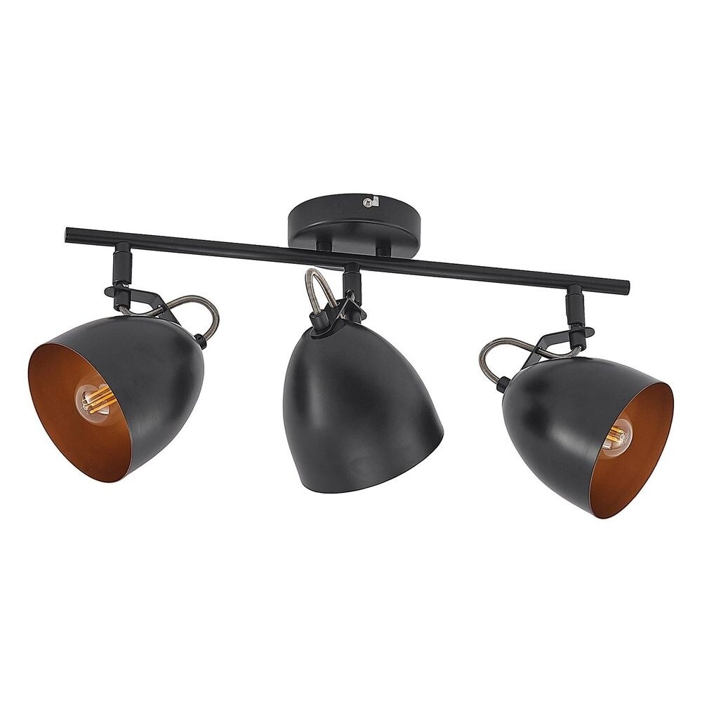 Lindby – Fintja 3 Plafond Black/gold Lindby