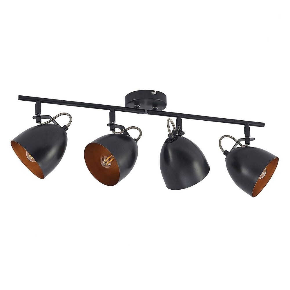 Lindby – Fintja 4 Plafond Black/gold