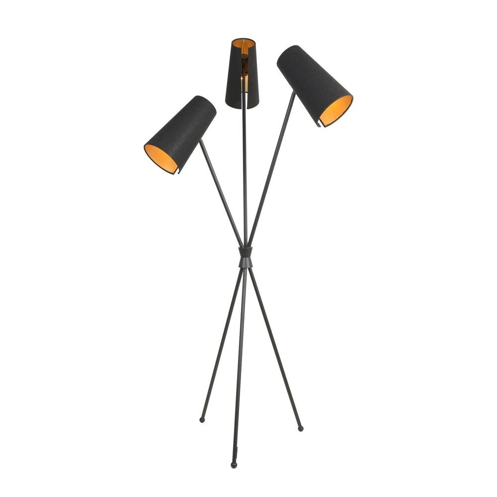 Lucande – Coleris 3 Golvlampa Black Lucande